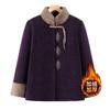 Grandma winter cotton-padded jacket with velvet to keep warm and festive old lady Tang-padded jacket old man coat thick