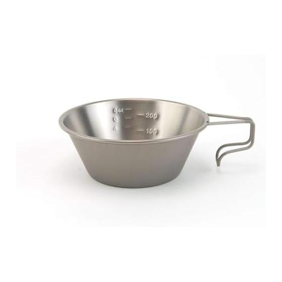 Snow Peak (snow peak) Titanium Sierra Cup E-104 Titanium Measuring Cup with Scale Lightweight Cooking Cooking Outdoor Camping