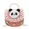 Charming Animal Print Crossbody Bag For Kids With Beaded Elements In Various Colors