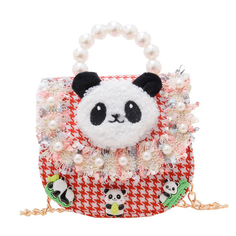 Charming Animal Print Crossbody Bag For Kids With Beaded Elements In Various Colors