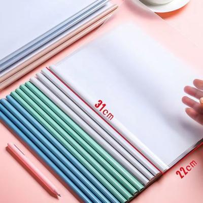 10 Pack Sliding Bar Clear Report Covers, A4 Transparent Resume Presentation File Folders Organizer Binder