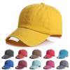100% Bawełna Pigment Vintage Przetarta Zmywana Czapka Dad Letnia Czapka Baseballowa Styl Bawełniana Czapka Snapback Hip Hop Dla Kobiety