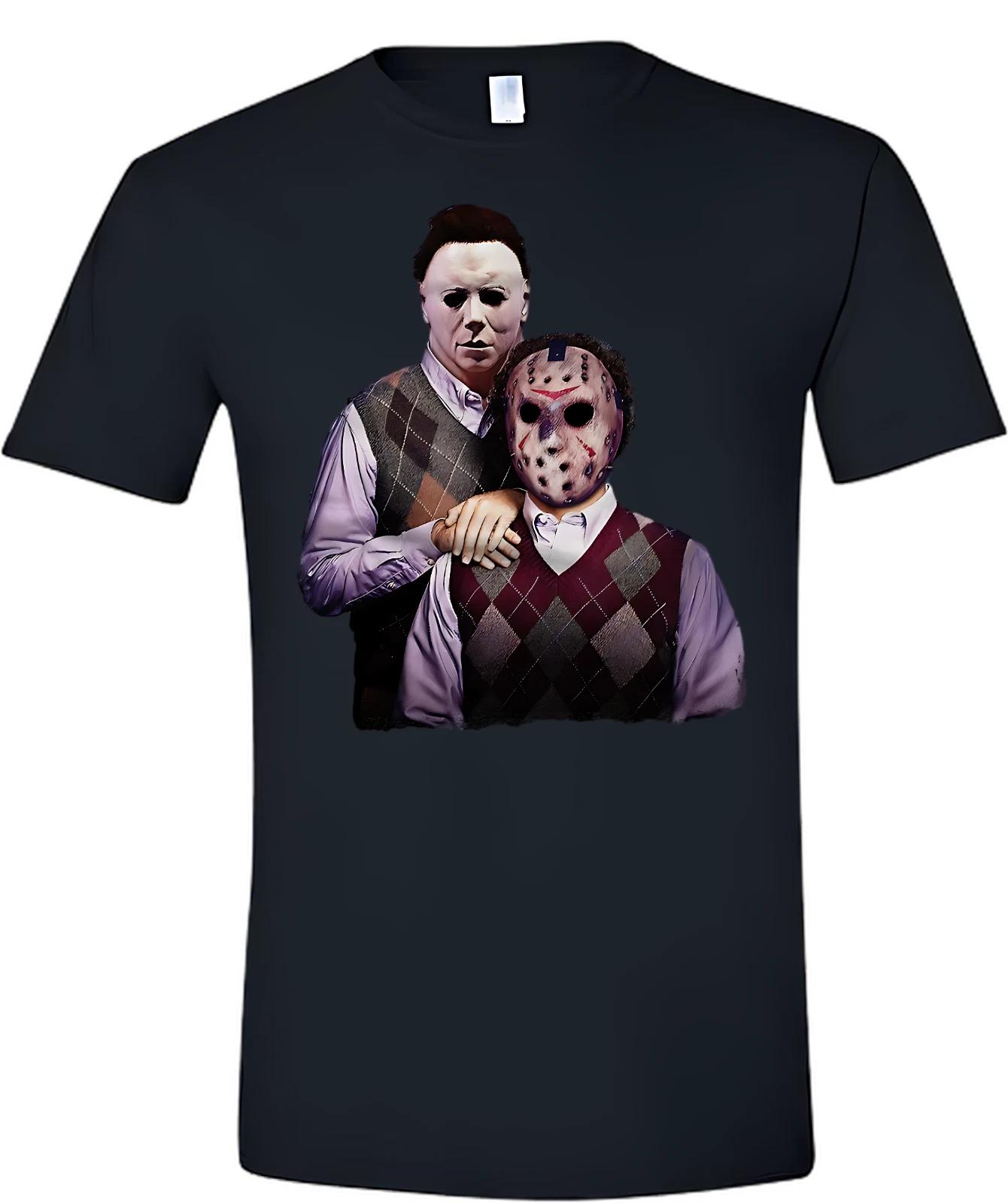 Michael Myers,Jason Step Brothers Halloween T-Shirt M