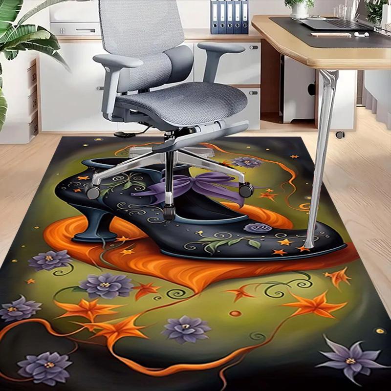 1PC Witches' Shoes Extra Large Non Slip Floor Carpet, Office, Family, Studio Large Area Rug Indoor Rugs, Bold Statement Piece
