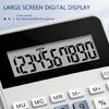 Professional 12 Digit Financial Calculator Tilted Screen Design For Comfortable Office And Business Calculations