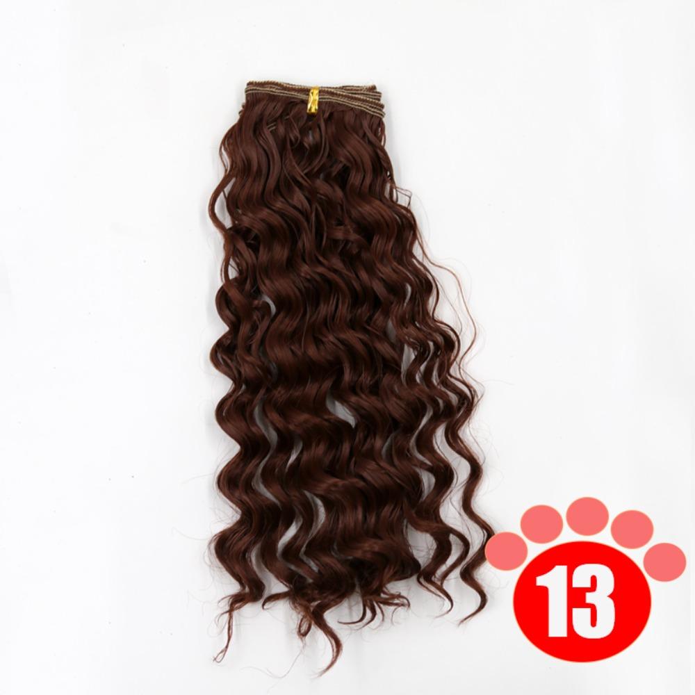 Gradient Color BJD SD Doll Hair Curly Hair Blyth Doll Wigs Accessories  Wig Making