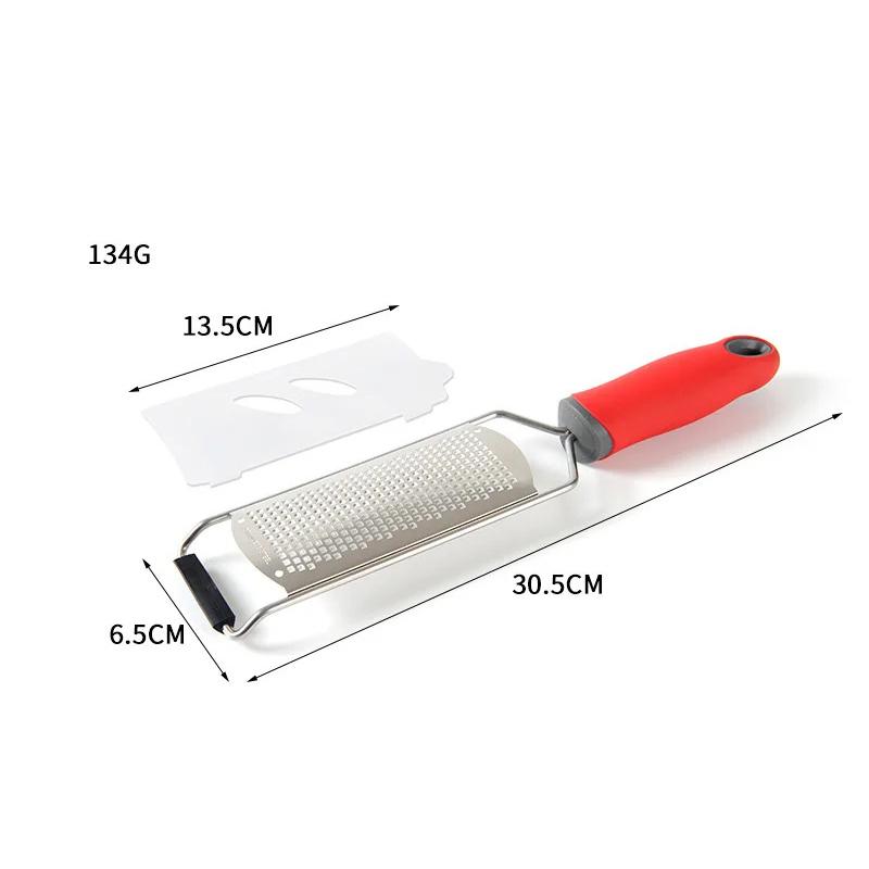 Mill Cheese Grater Stainless Steel Lemon Zester Citrus Ginger Garlic Grater Long Handle Vegetables Kitchen Tool Manual Slicer