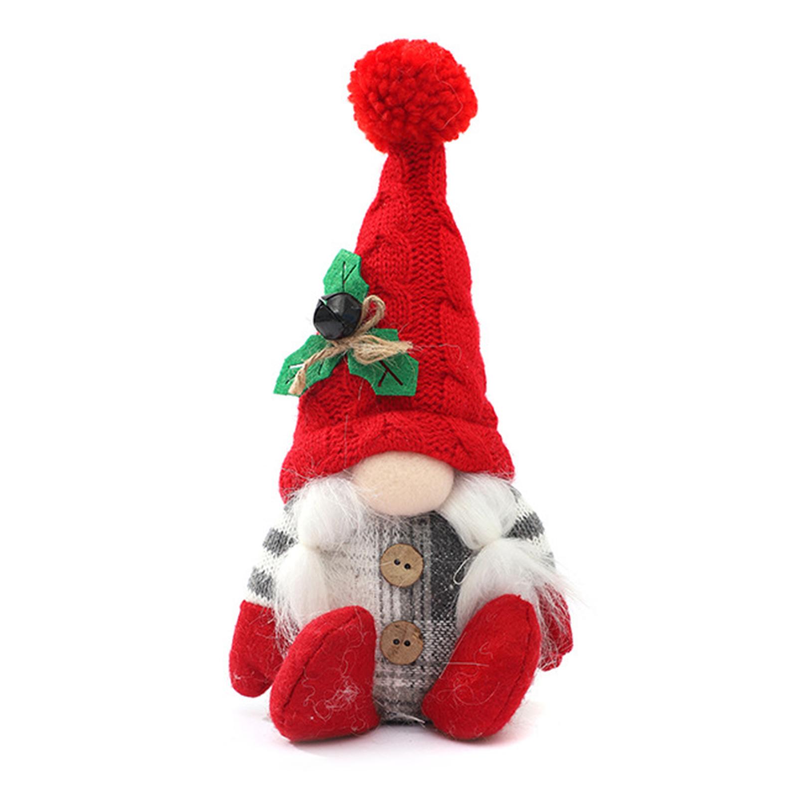 

Plush Gnomes Hand-made Decoration Doll Xmas Nordic Holiday Home Decorations, For Dining Table Centerpiece червоний