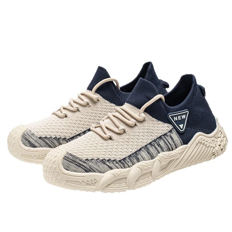 Lightweight men's breathable soft-soled trendy shoes coconut shoes men's shoes fly-woven mesh sports casual shoes