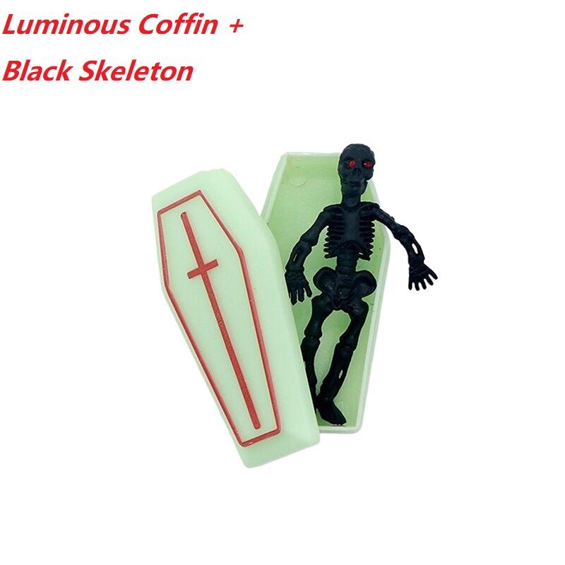 2/4 Stück Puppenhaus Halloween Sarg Box Skelett Mann Dekorative Ornament Modell Spielzeug Miniatur Streich Requisiten Box Modell Täuschungsrequisiten