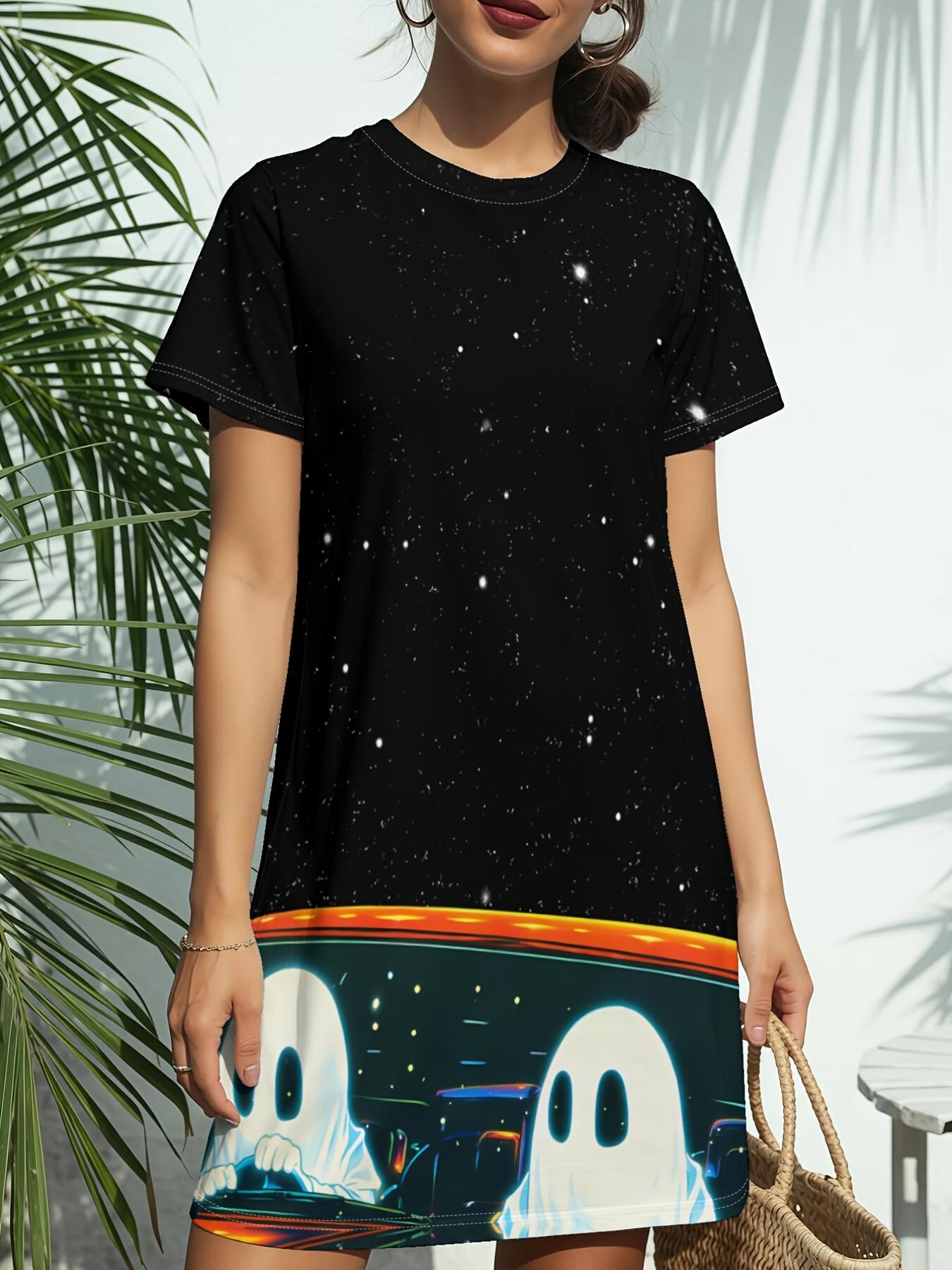 

Sky Women s Short Sleeve T-Shirt Dress - Round Neck -Line Dress with T-Shirt Top ; Dress Length. Casual Spring Summer Outfits. Versatile for Daily Wea 2XL дубильна кора