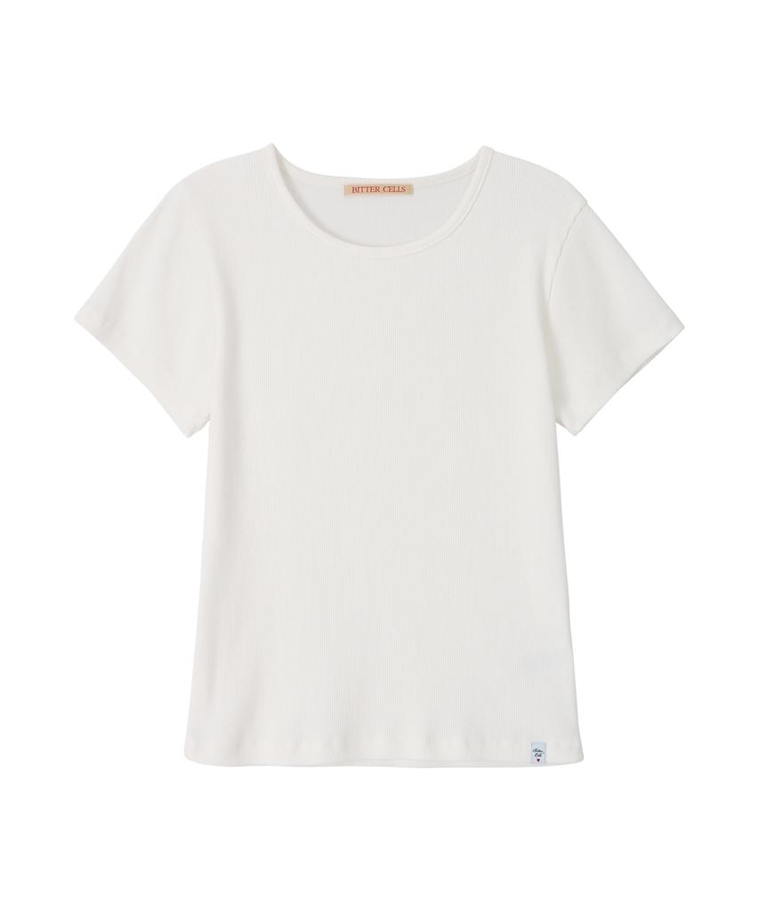 Biteoseljeu Essential Ribbed Half Tea-Ivory