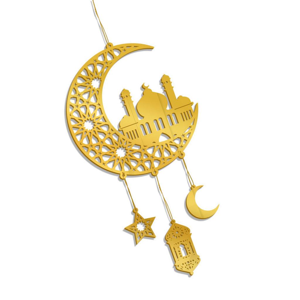 Elegant Eid Wind Bell Hanging Decoration Featuring Durability Acrylic for Ramadan Kareem Decoration