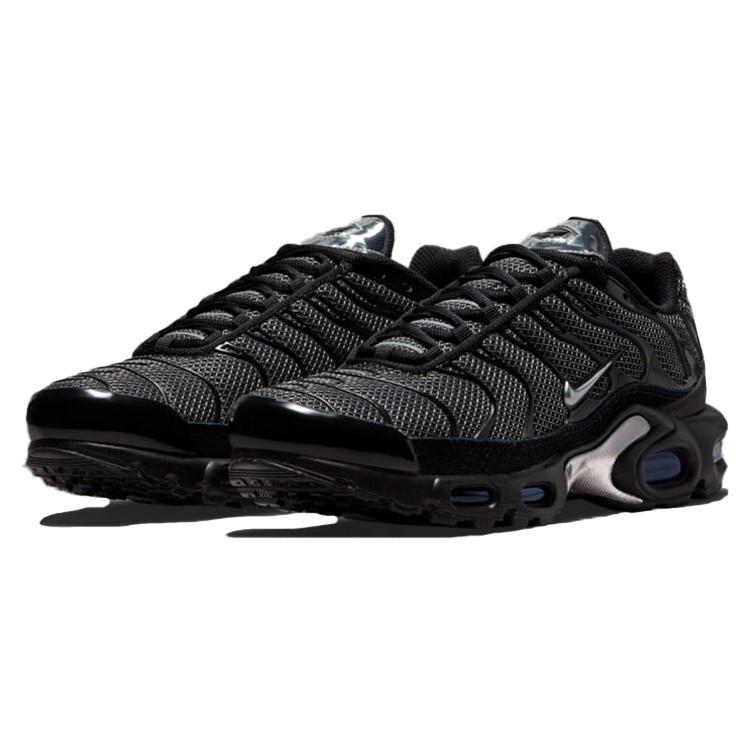 New Nike Air Max Plus Black Suede Silver Women's DQ0850-001