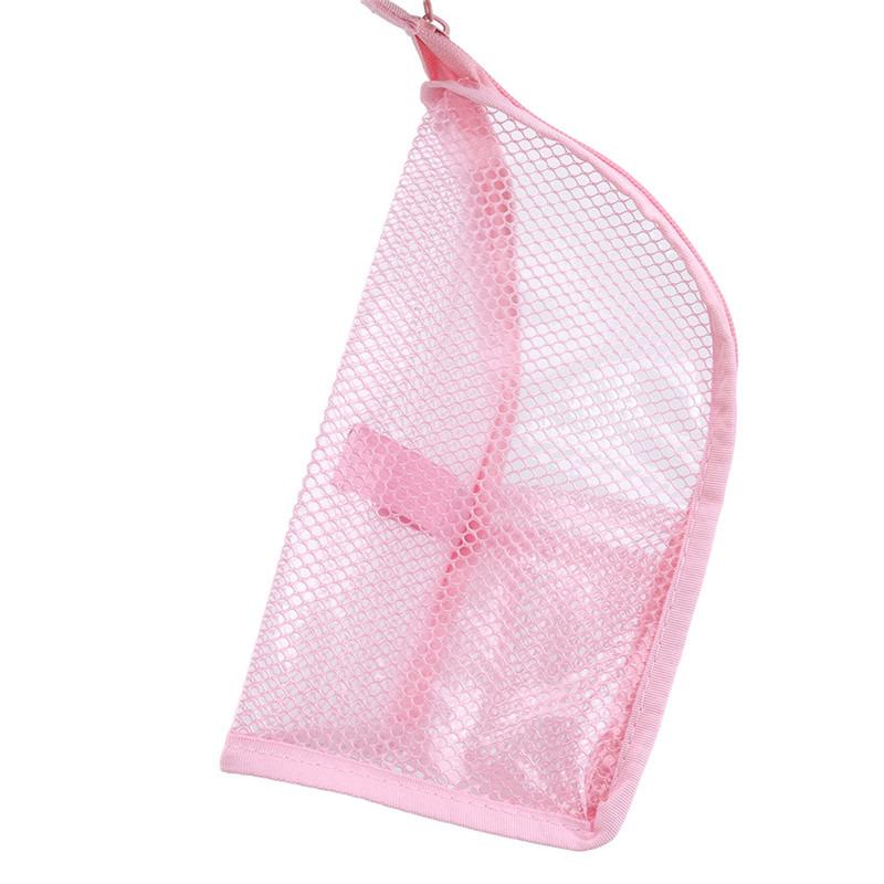 

1 шт., складная дорожная сумка для кистей для макияжа на молнии, портативная сетчатая косметичка, дорожная косметичка, органайзер для мытья зубных щеток S