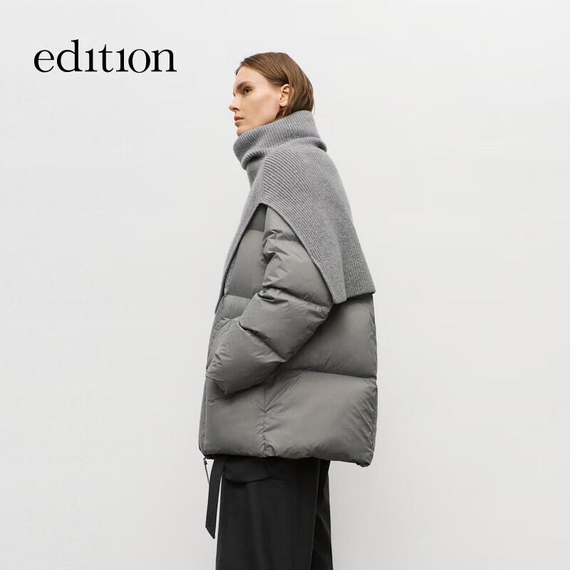 Edition Women's Shawl Collar White Goose Down Jacket EBD3EIN003