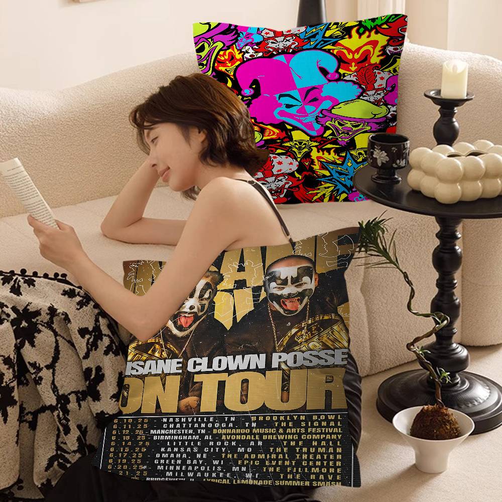 ICP Insane Clown Stitch Lucky Dragon Pillow Cover Sofa Cushion Cover Home Room Decoration Children Gift