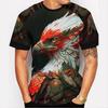 American Eagle Graphics T-Shirt for Men 3D Print Tees Animal Pattern Short Sleeve Tops Summer Casual Oversized Men's Clothing