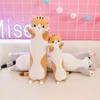 New Arrive 50cm Cute Soft Long Cat Boyfriend Plush Toys Stuffed Pause Office Nap Sleep Pillow Cushion Gift Doll for Boys  Girls