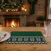 Table Mats for Hot Dishes 12.6" X 17.7" Christmas Placemats, Washable Place Kitchen Settings Dining Room Table, Heat Resistant Holiday Party