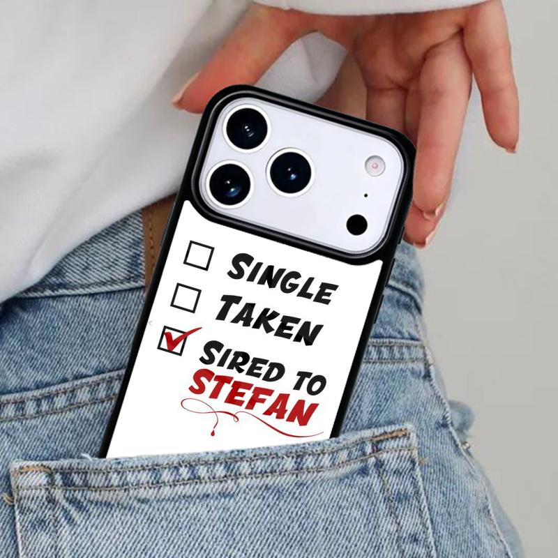 The Vampire Diaries Quotes Art Phone Case for iPhone 17ProMax 12 13 14 15 16e 17 Pro Max Plus Air Cover