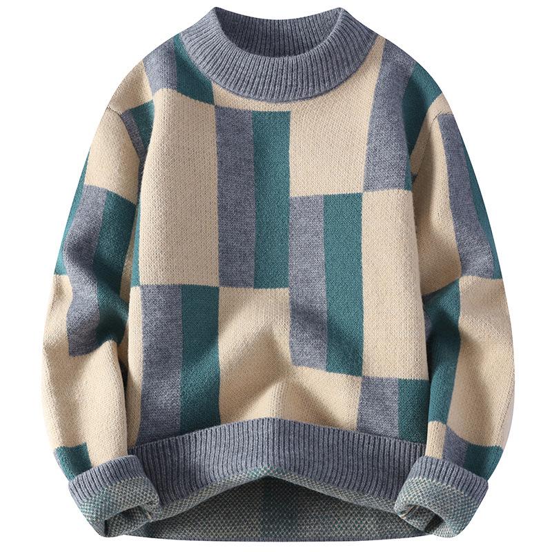Men's Casual Long Sleeve Knit Sweater - Autumn/Winter Plus Size