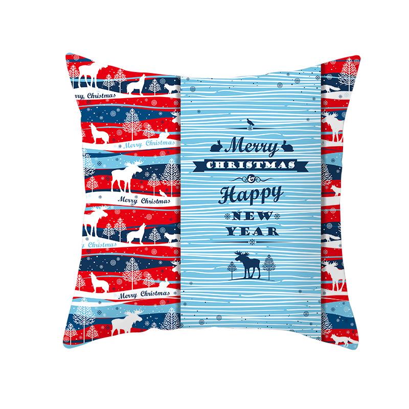 Cartoon Printed Christmas Pillow Cases New Sofa Pillow Cases Home Home Decoration