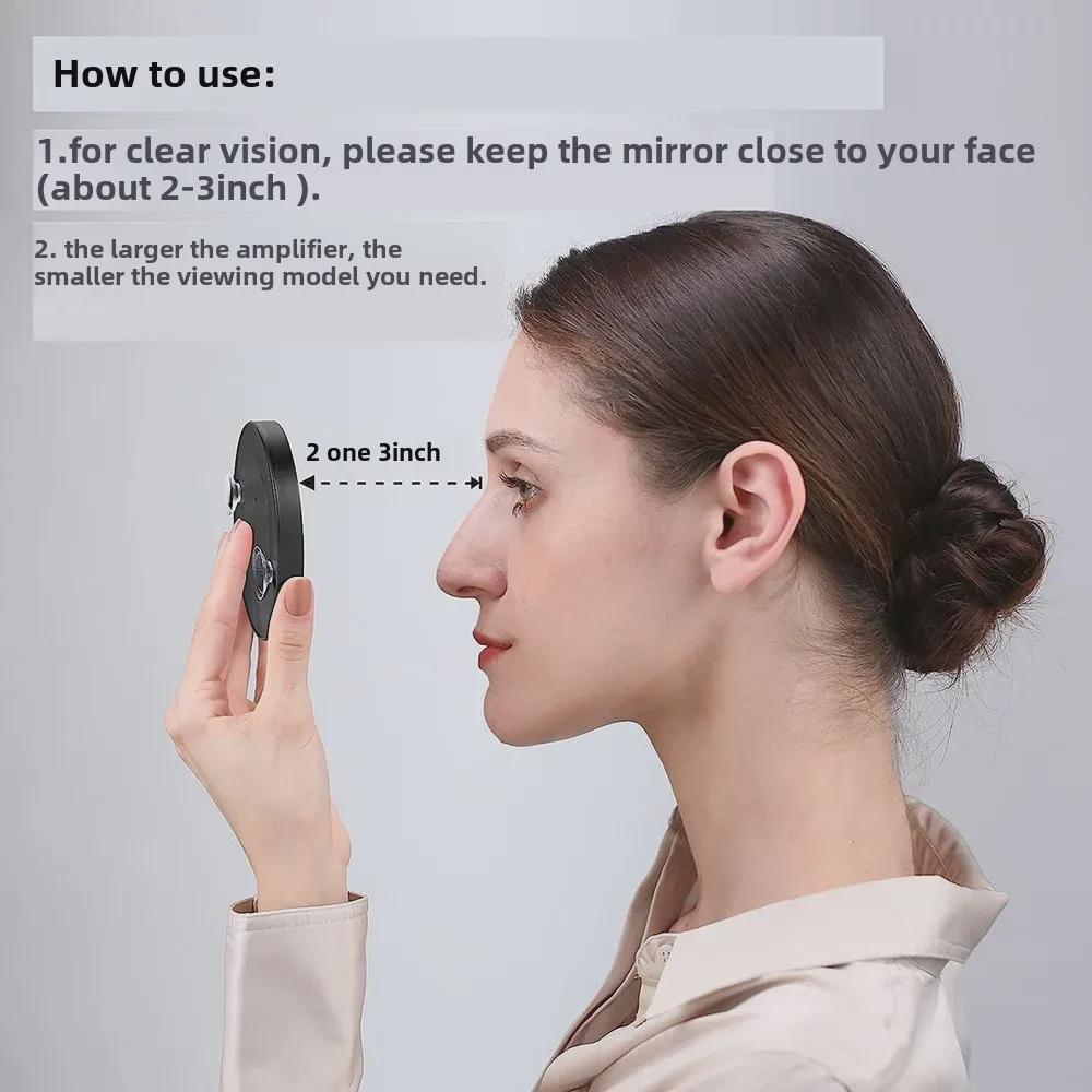 Přenosné zvětšovací zrcadlo s 10x/20x/30x přísavkami