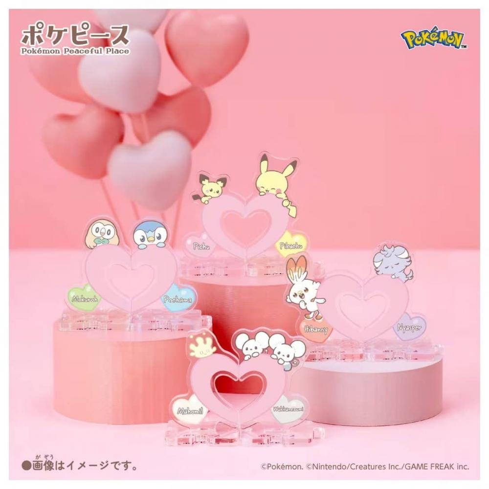 Pokemon Pokemon Poke Peace Acrylic Stand  Heart  1box 12pcs