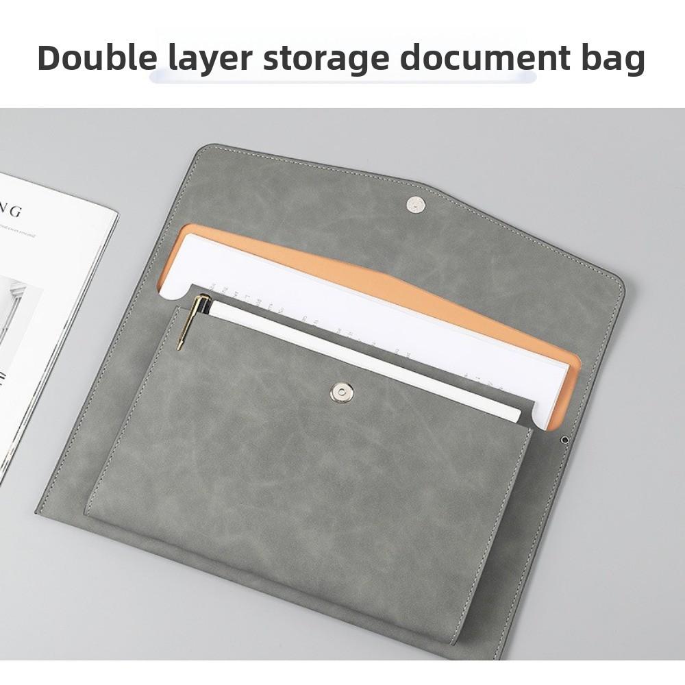 A4 Document Bag Large Capacity Business Briefcase Portable File Folder  Office Organizer