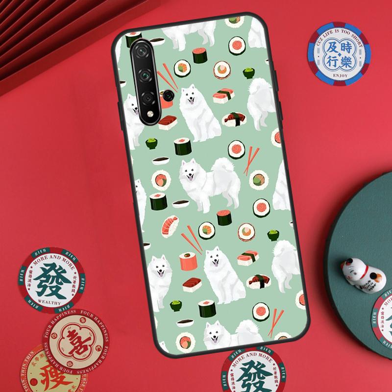 Japanese Spitz Dog For Huawei Nova 5T 9 10 SE 7i 8i 11i 12i Y73 Y72 Y61 Y91 Y60 Y70 Y90 P20 P30 P40 Lite Case