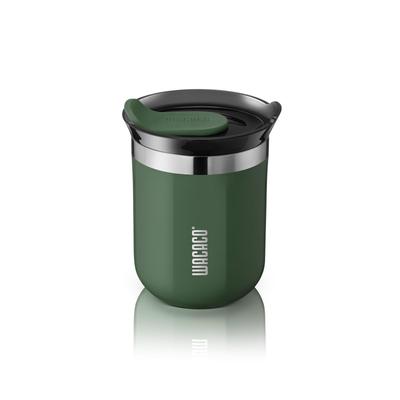 WACACO Octaroma Classico Vacuum Insulated Coffee Stainless Steel Travel Tumbler with Drinking 6 Fl Oz Gray Mug, Double-Wall Lid, (180ml), (Pomona