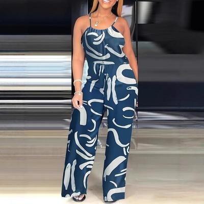 Sommer-Jumpsuit mit Hosenträgern für Damen