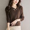 Sweater Spring and Autumn New Top Women's Thin Fashion Inner Long Sleeve Knitted Trendy Bottom Shirt Women