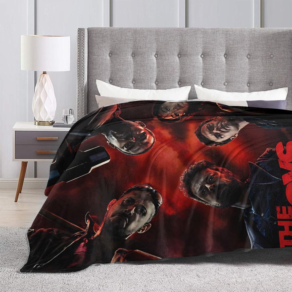 The Boys Tv Show The Seven Homelander Blankets Quality Soft Throw Blanket Winter Kids Living Room Novelty Bedspread