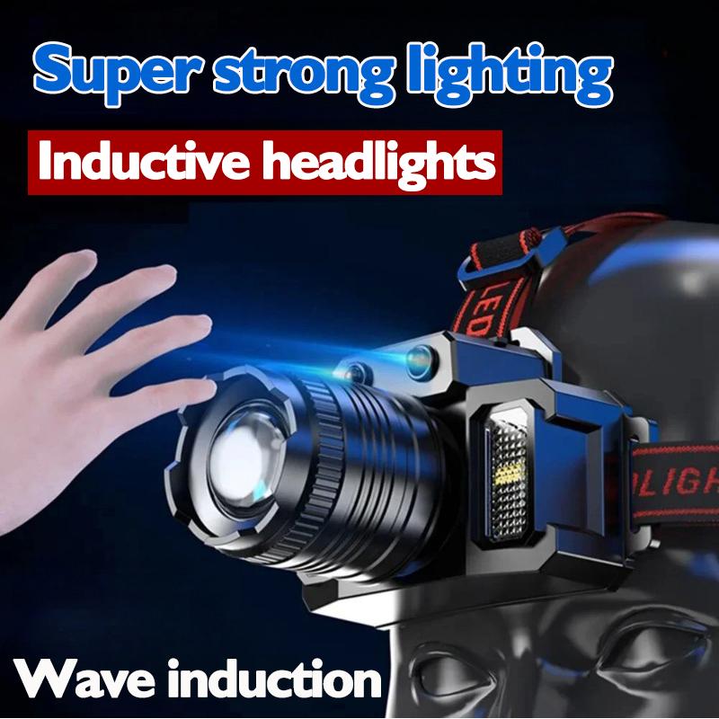 LED Sensor Stirnlampe Camping Suchscheinwerfer Wiederaufladbar Leistungsstarke Stirnlampe Frontlaternen Scheinwerfer 5 Stile Kopf-Taschenlampe