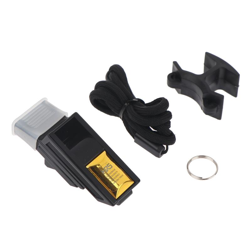 Lightweight Sports Referee Whistle Loud Clear Sound Portable Keychain for PE Teachers Volleyball Training Match золотой