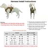 Tactical Training Dog No-Pull Safety Harness Vest Adjustable Dog Vest Harness For Walking Hiking Running For Medium Large Dogs