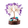 Copper Wire Crystal Wishing Tree Positive Energy Fortune Tree Figurine Mini Crystal Trees  Desk