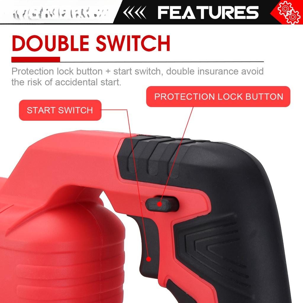 18V Elektrische Säbelsäge 1500W Mit Bürstenlosem Motor Li-Ionen-Akku Sägeblätter Matal Holzschneidwerkzeug für 18V Akku