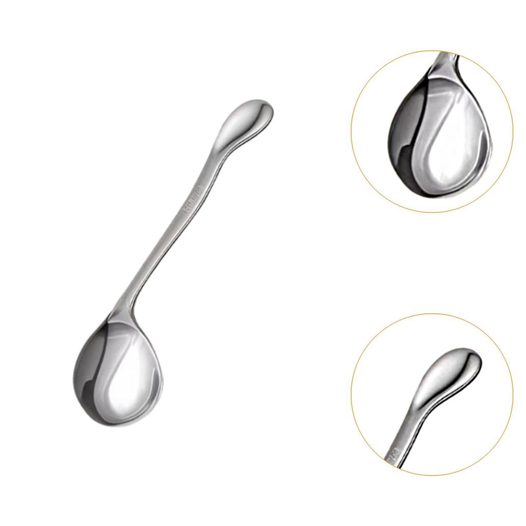 Curved Utensil Ergonomic Comfort Adaptive Utensils Auxiliary Cutlery Stainless Steel Angled Spoon and Fork for Elderly Weak Grip