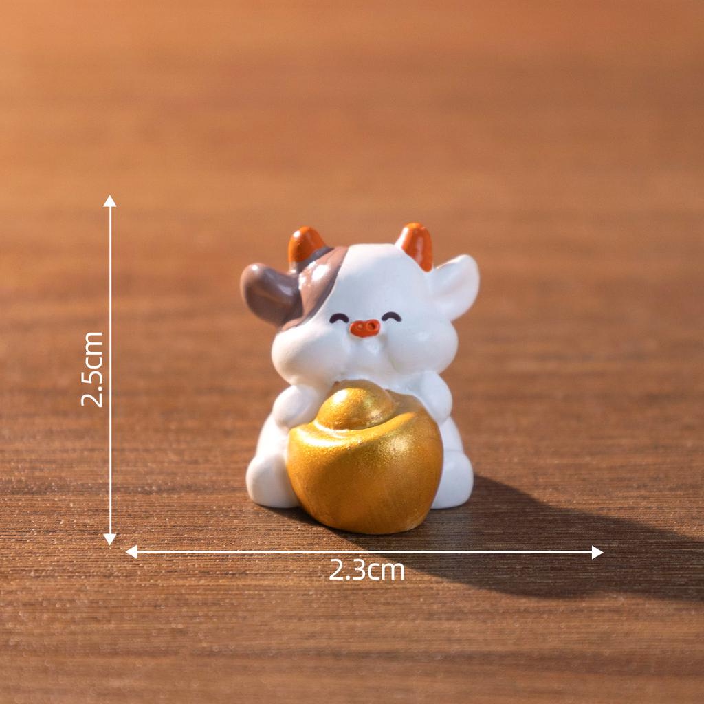 Creative Yuanbao makes a fortune with twelve zodiac figurines, cute toys, DIY decorations, accessories, and mini ornaments