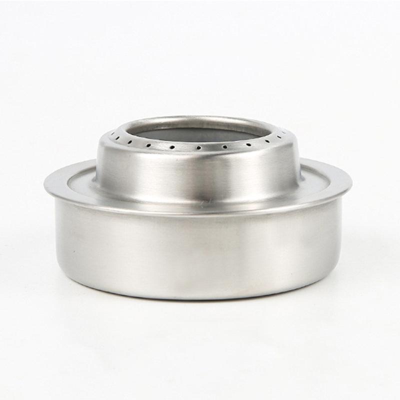 Portable Alcohol Stove with for Cross Stand Stove Rack Support Stand Outdoor Stainless Alcohol Stove and Rack Combo Set