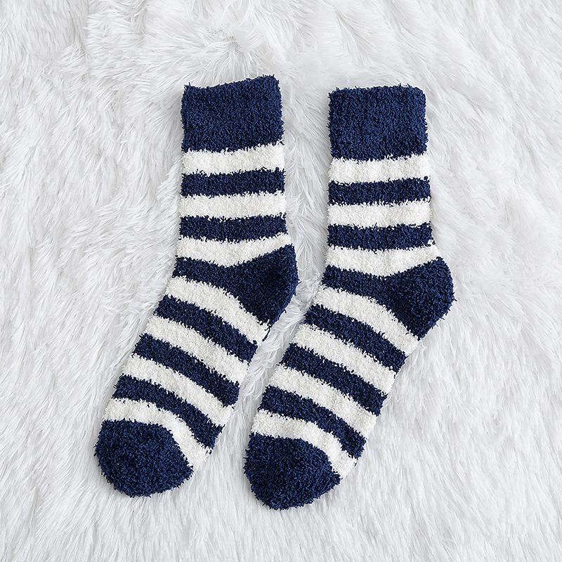 

Полосатые носки мужские толстые коралловые бархатные зимние теплые носки мягкие мужские пушистые домашние махровые махровые носки для пола мужские