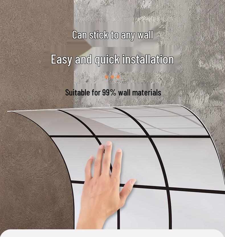 Waterproof Self-Adhesive Faux Marble Tile Stickers for Walls In Bathrooms, Kitchens, and Living Rooms