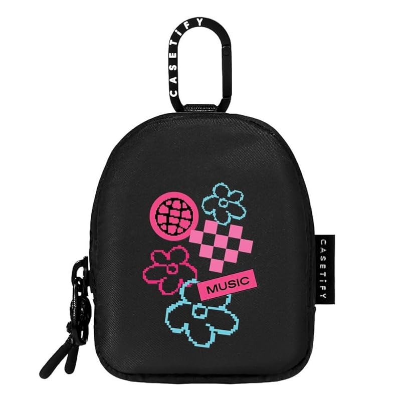 

CASETiFY wireless earphone pouch - See you tmr black