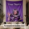 Custom Text Tapestry Billie Eilish Print Wall Tapestry Indoor Living Room Wall Decor