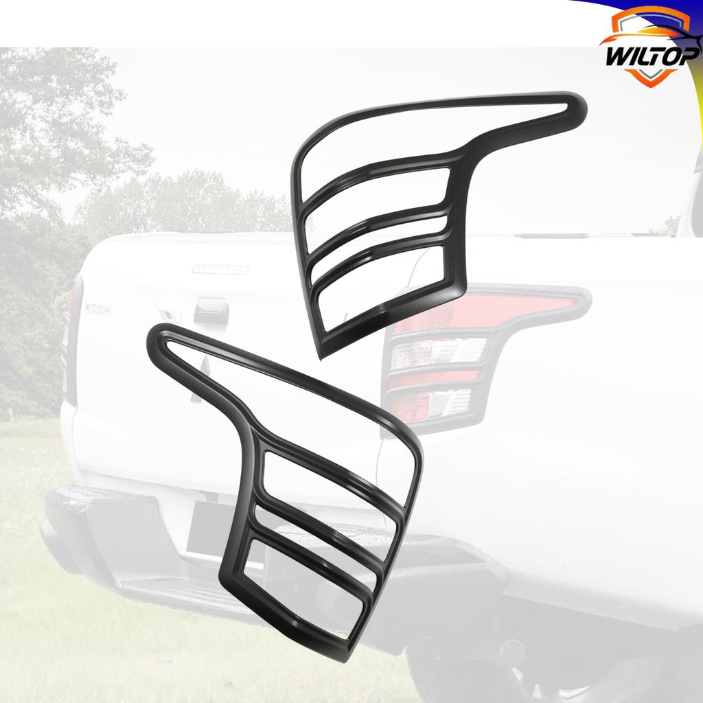 Headlight Tail Light Cover For Mitsubishi L200 Triton 2015-2018 Matte Black Lamp Hood Protector Cover Car Exterior Accessorie