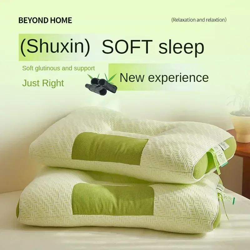 Feathered velvet pillow core mother and baby skin friendly breathable ultra-soft pillow adult home neck support pillow