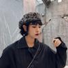 Women Warm Hats Leopard Berets Warm Winter Women Beret Braided Knit Hook Hats